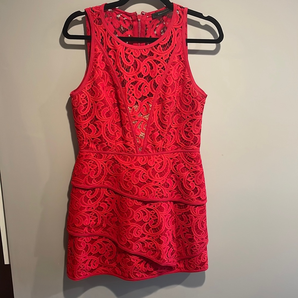 Cute red BCBG dress! Size 8. Only worn a couple times!
